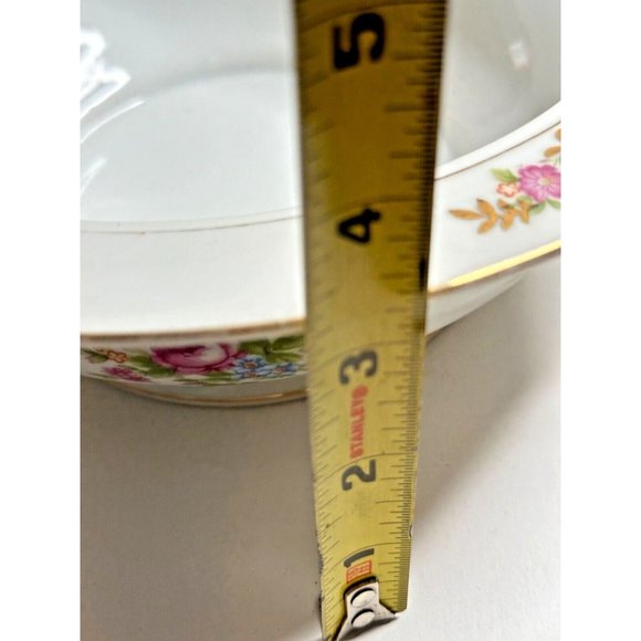 Maruichi China Serving Bowl Lid Set Rose Pattern Occupied Japan Replacement 40s - Picture 14 of 15